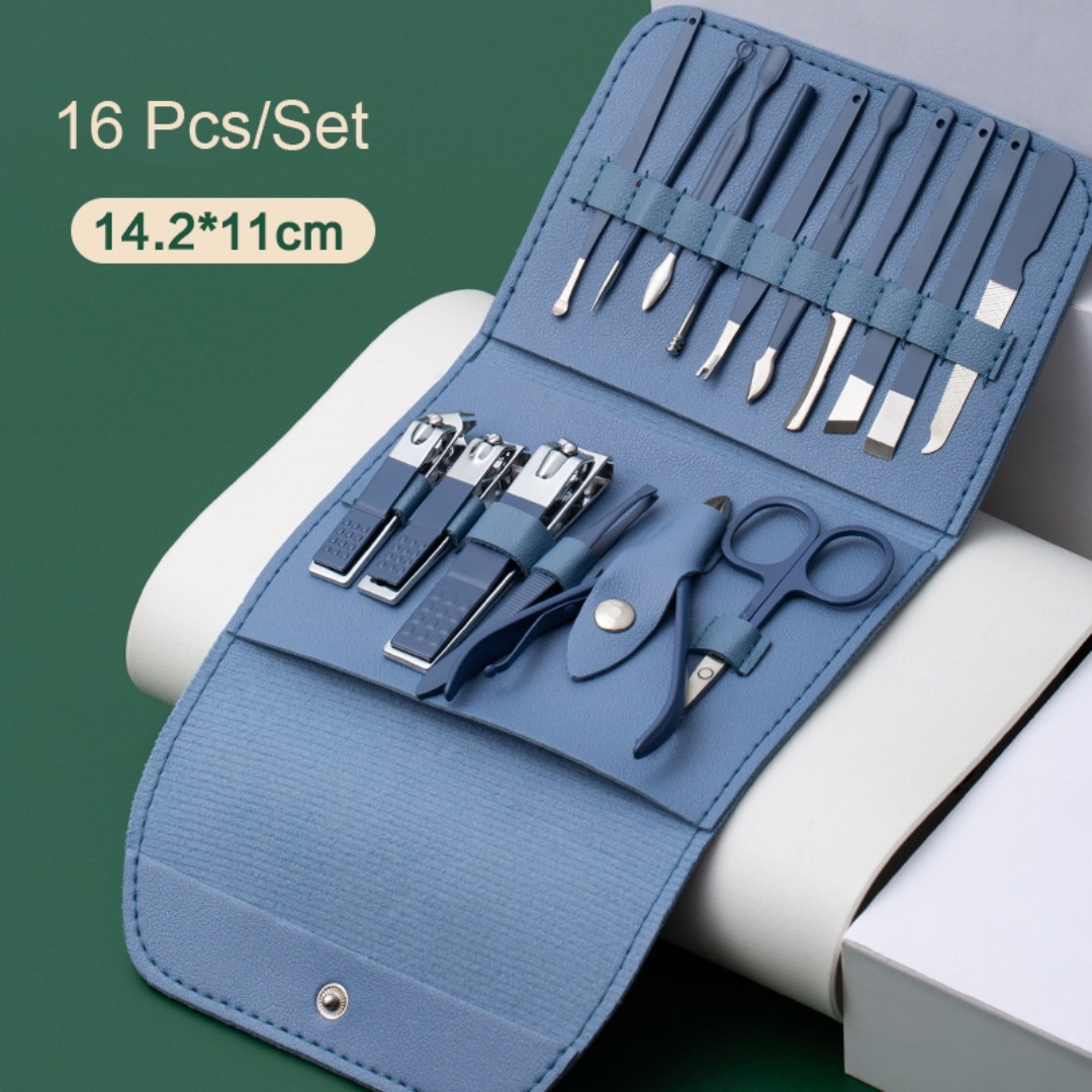 16pcs Stainless Steel Nail Cutter Tool Set